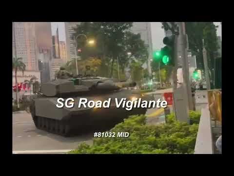 YouTube thumbnail for MID leopard tank fail to keep in lane mount kerb & hit traffic lights - YouTube