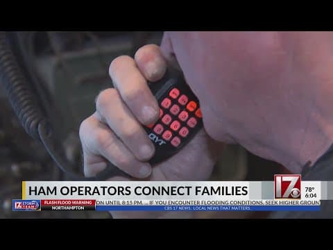 YouTube thumbnail for Ham radio operators trying to help connect families after Helene