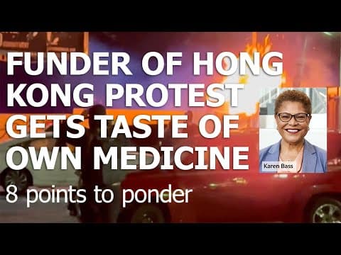 YouTube thumbnail for LA protests vs. HK protests
