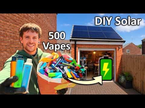 YouTube thumbnail for Can I Live Off-Grid Using Littered Vapes & Solar? | Chris Doel