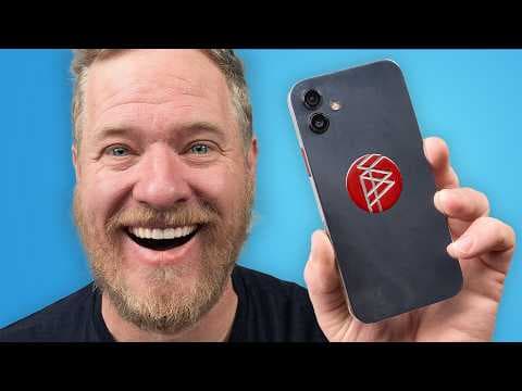 YouTube thumbnail for How I Carved My Own iPhone from a Block of Aluminum [32:50]