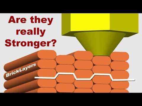 YouTube thumbnail for brick layer printing strength analysis by my tech fun