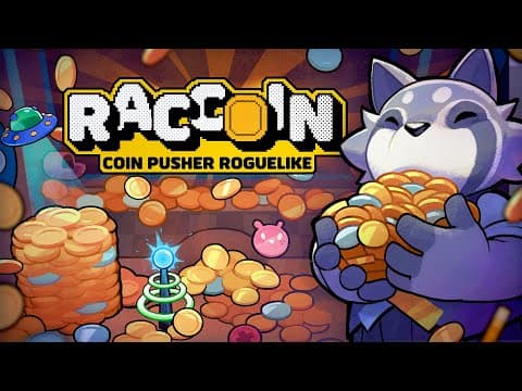 YouTube thumbnail for Raccoin: Coin Pusher Roguelike | Announcement Trailer