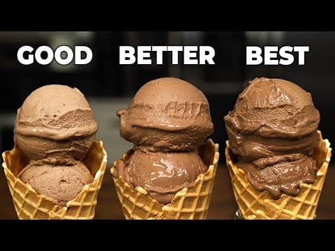 YouTube thumbnail for Chocolate Ice Cream Made with MAXIMUM Flavor