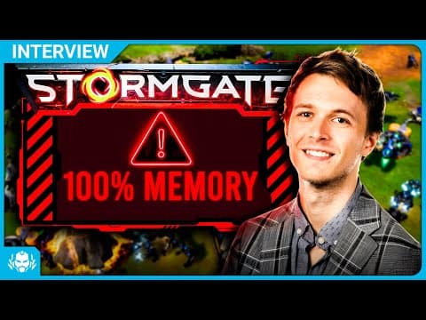 YouTube thumbnail for AI development in Stormgate