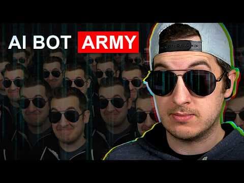 YouTube thumbnail for Kitboga built a Bot army that scams scammers