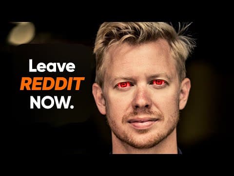 YouTube thumbnail for Reddit CEO calls unpaid moderators' concerns "noise" - time to send a message he won't forget.