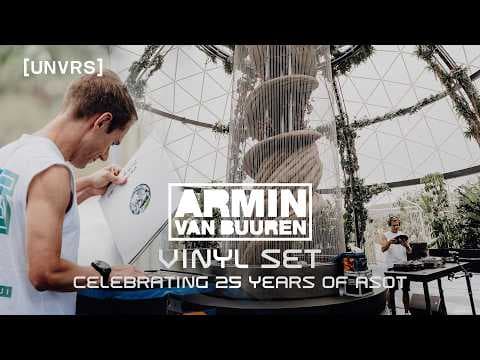 YouTube thumbnail for Armin van Buuren - Vinyl Trance Classic Set at UNVRS [25 years of ASOT]