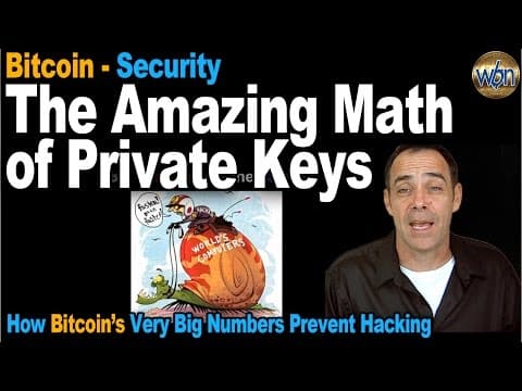 YouTube thumbnail for Bitcoin 101 - Quindecillions & The Amazing Math Of Bitcoin's Private Keys