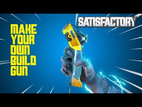 YouTube thumbnail for I created an assembly guide for the Satisfactory Build Gun Replica!
