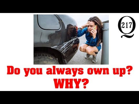 YouTube thumbnail for When you do wrong, do you own up?  Why?