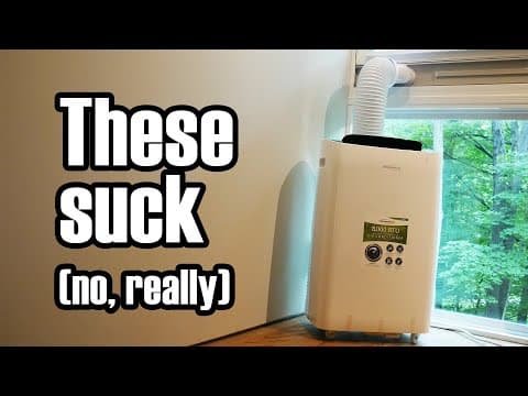YouTube thumbnail for Portable Air Conditioners - Why you shouldn't like them | Technology Connections [16:39]