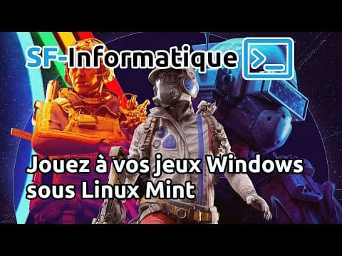 YouTube thumbnail for Jouer à vos jeux Windows sous Linux Mint / Ubuntu / Debian simplement