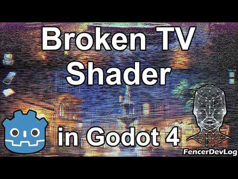 YouTube thumbnail for Godot 4: Another broken TV (tutorial)