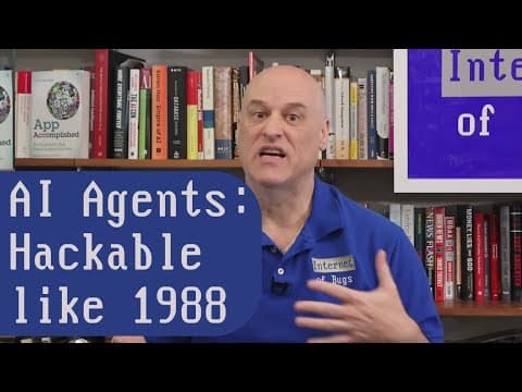 YouTube thumbnail for Technical Breakdown: How AI Agents Ignore 40 Years of Security Progress