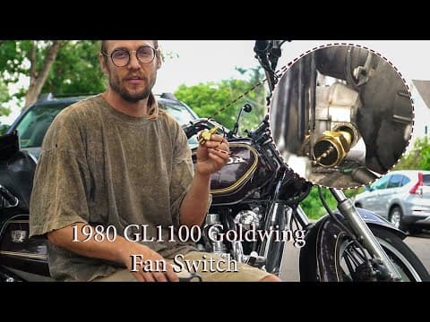 YouTube thumbnail for Motorcycle overheating? Replace the fan sensor switch!