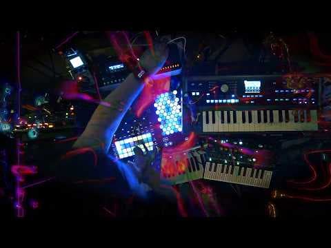 YouTube thumbnail for Evening Jam 15 - December Vibes - Dawless Synth Jam
