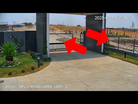 YouTube thumbnail for The first ever earthquake fault rupture captured on a security cam in Myanmar