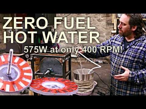 YouTube thumbnail for DIY magnetic induction water heater
