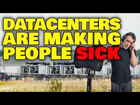 YouTube thumbnail for Infrasound linked to Data Centers explained. (Data Centers Behaving like Acoustic Weapons: Benn Jordan)