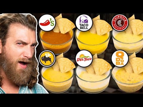 YouTube thumbnail for [6/23/23] Blind Fast Food Queso Taste Test