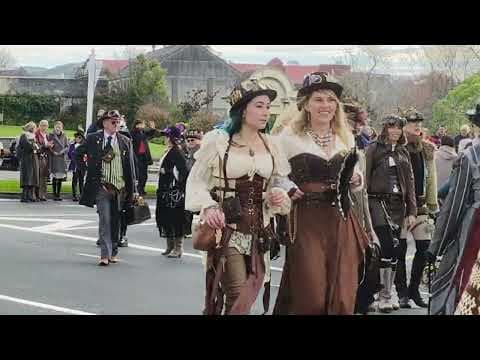 YouTube thumbnail for Oamaru Steampunk Parade