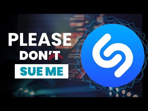 YouTube thumbnail for 'I Recreated Shazam's Algorithm from Scratch because no one is hiring jnr devs' - Chigozirim
