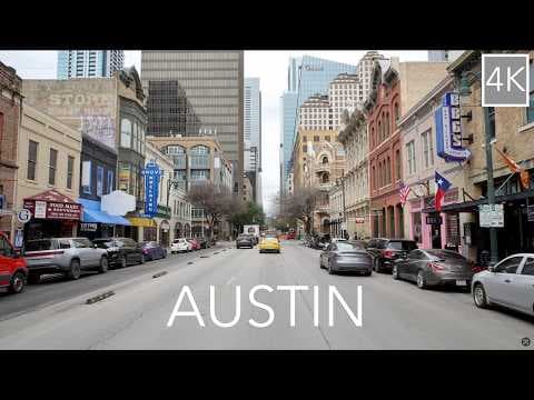 YouTube thumbnail for Austin Texas 4K Driving Tour - Live Music Capital of the World City Drive