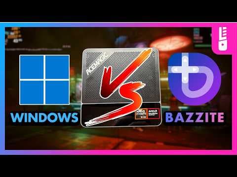 YouTube thumbnail for Bazzite Linux SMASHES Windows