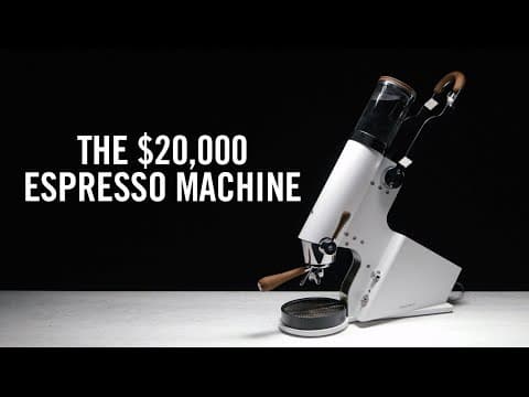 YouTube thumbnail for James Hoffmann: The $20,000 Espresso Machine, The Manument: The Swiss Watch Of Lever Espresso Machines -