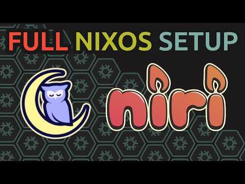 YouTube thumbnail for Ultimate NixOS Desktop: Niri, Noctalia Shell, and the Dendritic Pattern - Vimjoyer