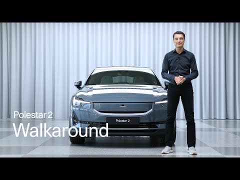YouTube thumbnail for MY24 Polestar 2 walk around with CEO Thomas Ingenlath