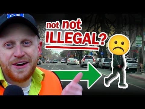 YouTube thumbnail for Here's why COPS stopped writing JAYWALKING TICKETS