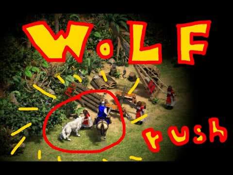 YouTube thumbnail for [aoe2] How to wolf rush in Age of Empires. | Red_Phosphorus