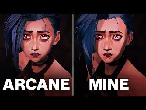 YouTube thumbnail for I recreated Arcane with $0