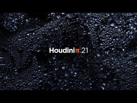 YouTube thumbnail for Houdini 21 Sneak Peak