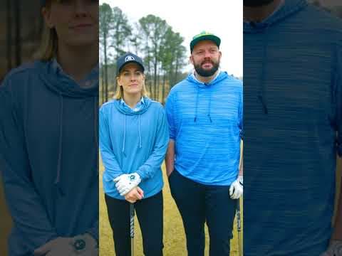 YouTube thumbnail for First Time Golfer Hits a Good Shot