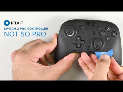 YouTube thumbnail for Switch 2 Pro Controller: Built to Break? Full Teardown | iFixit