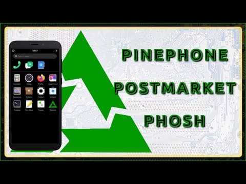 YouTube thumbnail for PinePhone with PostmarketOS and Phosh