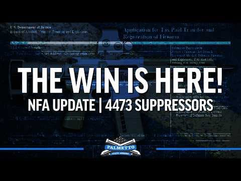 YouTube thumbnail for The Suppressor Rollout Begins: Phase One Is HERE | Palmetto State Armory