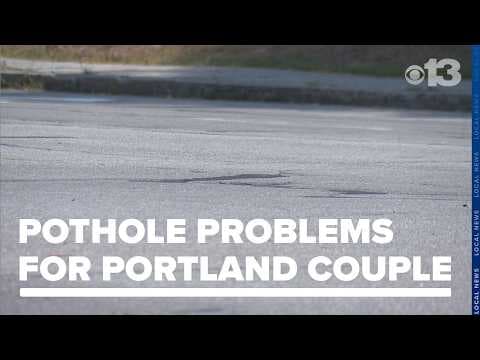 YouTube thumbnail for Brunswick couple searching for answers after pothole causes $600 in damage to car