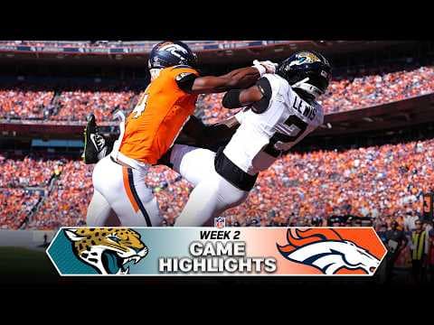 YouTube thumbnail for Jacksonville Jaguars vs. Denver Broncos Game Highlights | NFL 2026 Season Week 2