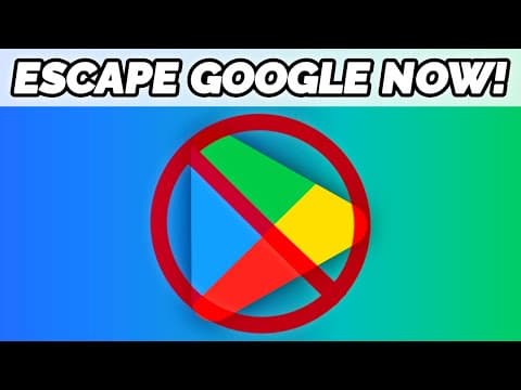 YouTube thumbnail for Google Play Store is a Walled Garden - Here's How to Escape!