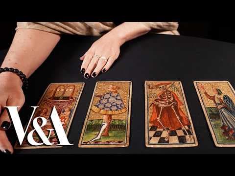 YouTube thumbnail for Unboxing Tarot Decks Through the Ages 🔮💀🌙 | Ancient Rare Historical & Modern Tarot Cards