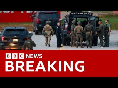 YouTube thumbnail for Maine shootings: 18 people confirmed dead with suspect still at large