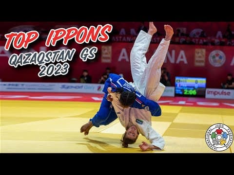 YouTube thumbnail for TOP IPPONS - Qazaqstan GS 2023