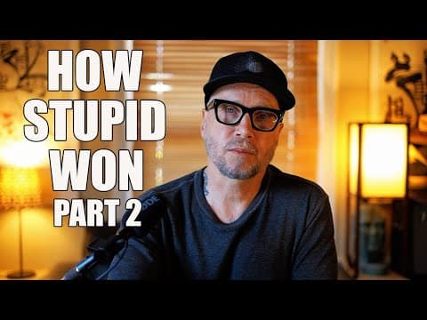 YouTube thumbnail for The Death of Intelligence: Why Modern Society Celebrates Stupidity. Part Two - "Mass Brain Damage"