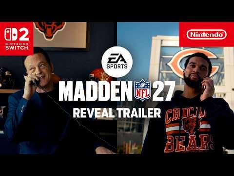 YouTube thumbnail for EA SPORTS Madden NFL 27 – Official Reveal Trailer – Nintendo Switch 2