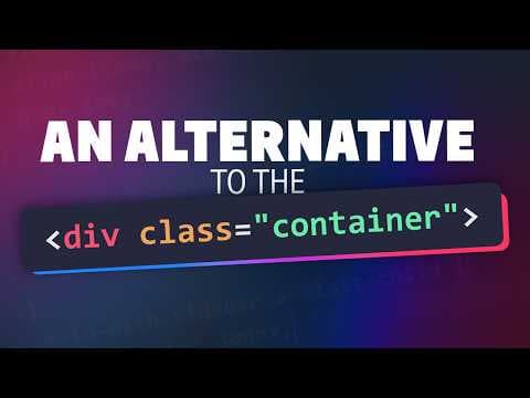 YouTube thumbnail for Alternative approach to container and wrapper classes