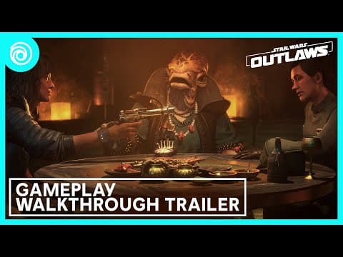 YouTube thumbnail for Star Wars Outlaws: Official Gameplay Walkthrough | Ubisoft Forward